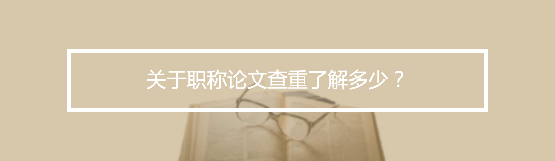 论文查重 论文查重